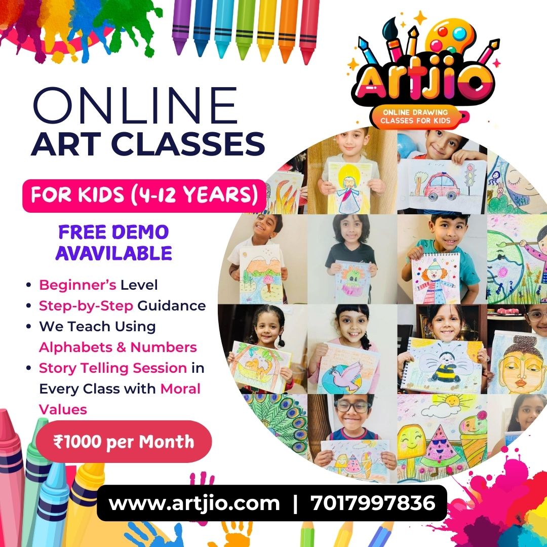 Artjio online art classes for kids and mothers